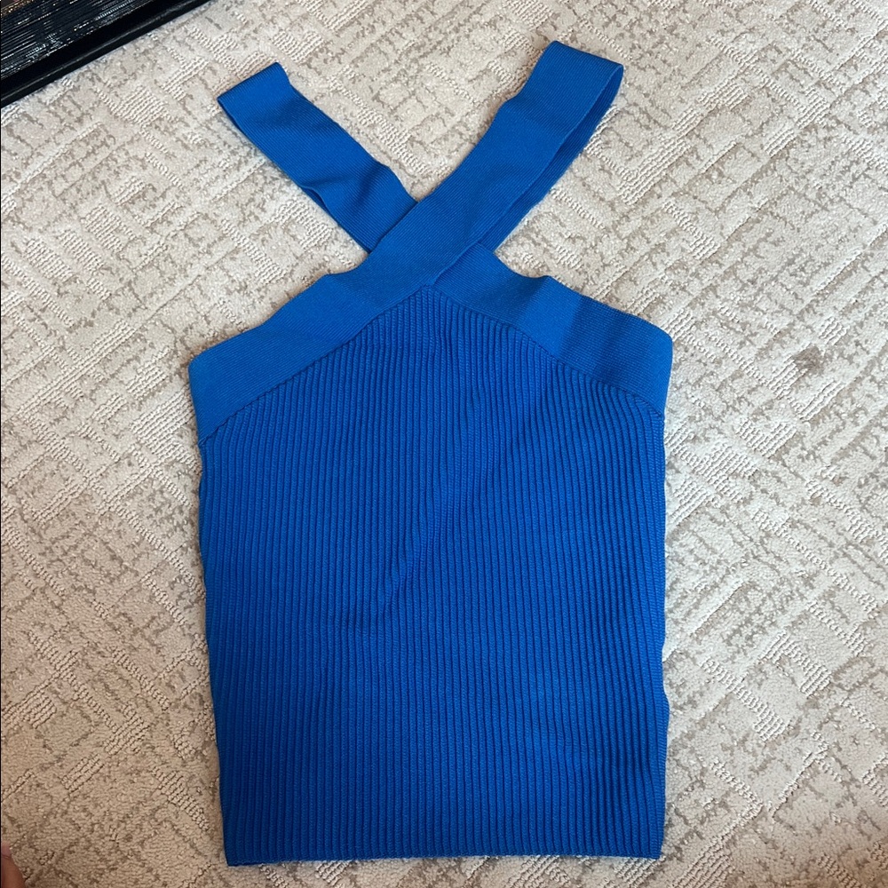 Aritzia Sculpt Knit Criss Cross Cropped Tank